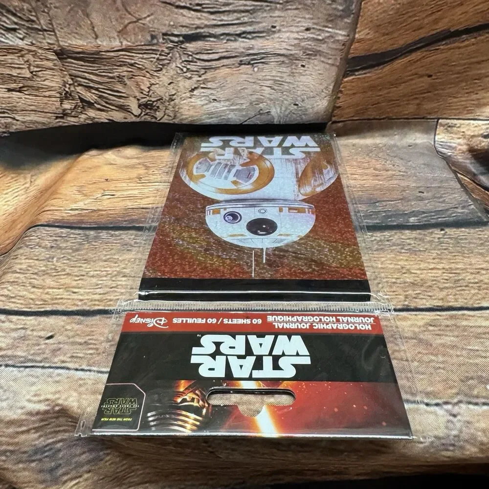 Star Wars BB-8 Holographic Journal Notebook 60 Sheets Tri-Coastal Disney NEW